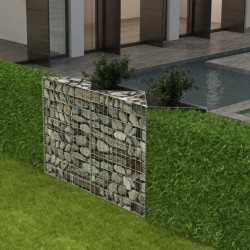vidaXL Cesta de muro de gaviones acero galvanizado 120x30x100 cm