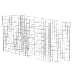 vidaXL Cesta de muro de gaviones acero galvanizado 120x30x100 cm