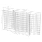 vidaXL Cesta de muro de gaviones acero galvanizado 120x30x100 cm vidaXL Cesta de muro de gaviones acero galvanizado 120x30x100 cm