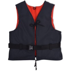 vidaXL Chalecos de ayuda flotación 4 uds 50N 90+kg  azul marino