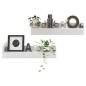 vidaXL Estante de pared 2 uds contrachapado blanco brillo 80x11,5x18cm vidaXL Estante de pared 2 uds contrachapado blanco brillo 80x11,5x18cm
