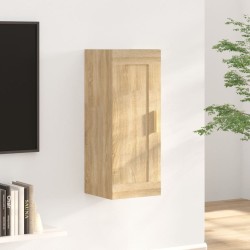 vidaXL Armario de pared madera contrachapada roble sonoma 35x34x90 cm