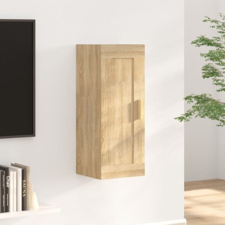 vidaXL Armario de pared madera contrachapada roble sonoma 35x34x90 cm