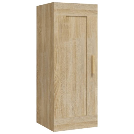 vidaXL Armario de pared madera contrachapada roble sonoma 35x34x90 cm