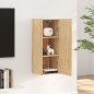 vidaXL Armario de pared madera contrachapada roble sonoma 35x34x90 cm