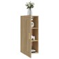 vidaXL Armario de pared madera contrachapada roble sonoma 35x34x90 cm