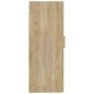 vidaXL Armario de pared madera contrachapada roble sonoma 35x34x90 cm