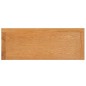 vidaXL Mesa consola de madera maciza de roble 110x35x75 cm