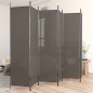 vidaXL Biombo divisor de 6 paneles de tela gris antracita 300x220 cm vidaXL Biombo divisor de 6 paneles de tela gris antracita 300x220 cm