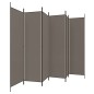 vidaXL Biombo divisor de 6 paneles de tela gris antracita 300x220 cm vidaXL Biombo divisor de 6 paneles de tela gris antracita 300x220 cm