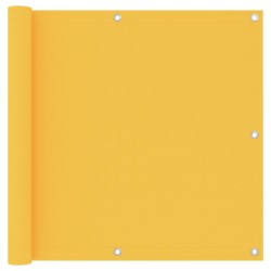 vidaXL Toldo para balcón tela oxford amarillo 90x600 cm