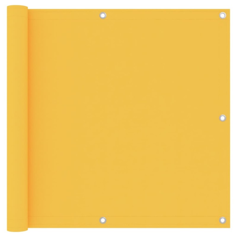 vidaXL Toldo para balcón tela oxford amarillo 90x600 cm vidaXL Toldo para balcón tela oxford amarillo 90x600 cm