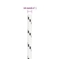 vidaXL Cuerda para barco trenzada poliéster blanco 10 mmx25 m vidaXL Cuerda para barco trenzada poliéster blanco 10 mmx25 m