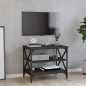 vidaXL Mueble de TV madera contrachapada negro 60x40x50 cm vidaXL Mueble de TV madera contrachapada negro 60x40x50 cm