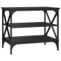 vidaXL Mueble de TV madera contrachapada negro 60x40x50 cm vidaXL Mueble de TV madera contrachapada negro 60x40x50 cm