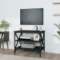 vidaXL Mueble de TV madera contrachapada negro 60x40x50 cm vidaXL Mueble de TV madera contrachapada negro 60x40x50 cm