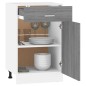 vidaXL Armario bajo cocina madera ingeniería gris Sonoma 50x46x81,5 cm vidaXL Armario bajo cocina madera ingeniería gris Sonoma 50x46x81,5 cm