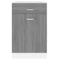 vidaXL Armario bajo cocina madera ingeniería gris Sonoma 50x46x81,5 cm vidaXL Armario bajo cocina madera ingeniería gris Sonoma 50x46x81,5 cm