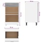 vidaXL Armario bajo cocina madera ingeniería gris Sonoma 50x46x81,5 cm vidaXL Armario bajo cocina madera ingeniería gris Sonoma 50x46x81,5 cm