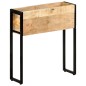 vidaXL Jardinera de madera de mango rugosa 60x20x68 cm