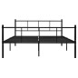 vidaXL Estructura de cama de metal negro 120x200 cm vidaXL Estructura de cama de metal negro 120x200 cm