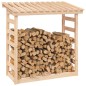 vidaXL Leñero de madera maciza de pino 108x64,5x110 cm vidaXL Leñero de madera maciza de pino 108x64,5x110 cm