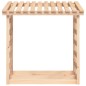 vidaXL Leñero de madera maciza de pino 108x64,5x110 cm vidaXL Leñero de madera maciza de pino 108x64,5x110 cm