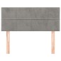 vidaXL Cabecero de terciopelo gris claro 80x5x78/88 cm vidaXL Cabecero de terciopelo gris claro 80x5x78/88 cm
