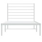 vidaXL Estructura de cama de metal con cabecero blanco 90x190 cm vidaXL Estructura de cama de metal con cabecero blanco 90x190 cm