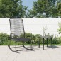 vidaXL Mecedora de jardín ratán PVC negro 59x79,5x104 cm vidaXL Mecedora de jardín ratán PVC negro 59x79,5x104 cm