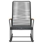 vidaXL Mecedora de jardín ratán PVC negro 59x79,5x104 cm vidaXL Mecedora de jardín ratán PVC negro 59x79,5x104 cm