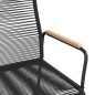 vidaXL Mecedora de jardín ratán PVC negro 59x79,5x104 cm vidaXL Mecedora de jardín ratán PVC negro 59x79,5x104 cm