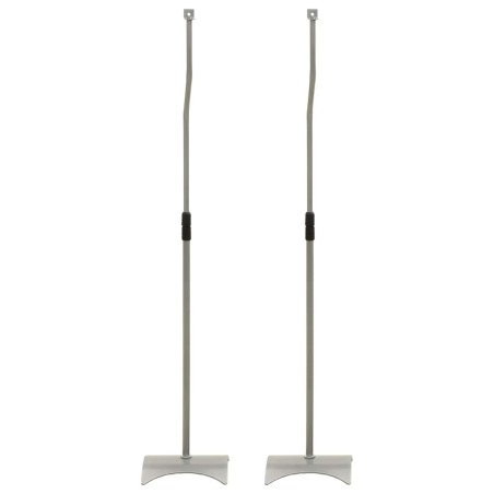 vidaXL Soporte universal para altavoz 2 unidades plateado