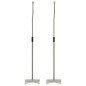 vidaXL Soporte universal para altavoz 2 unidades plateado vidaXL Soporte universal para altavoz 2 unidades plateado