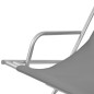 vidaXL Tumbonas reclinables 2 unidades acero gris vidaXL Tumbonas reclinables 2 unidades acero gris