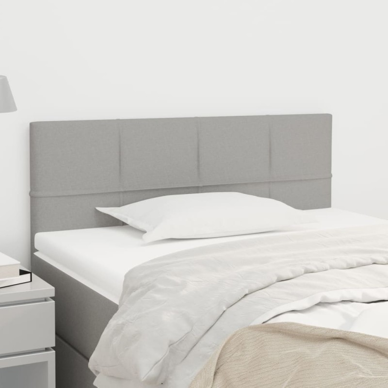vidaXL Cabecero de tela gris claro 80x5x78/88 cm vidaXL Cabecero de tela gris claro 80x5x78/88 cm