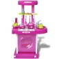 vidaXL Cocinita de juguete para niños con efectos de luz y sonido rosa vidaXL Cocinita de juguete para niños con efectos de luz y sonido rosa