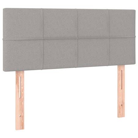 vidaXL Cabecero de tela gris claro 80x5x78/88 cm