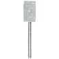 vidaXL Anclajes de valla 6 uds acero galvanizado plateado 9x6x30 cm vidaXL Anclajes de valla 6 uds acero galvanizado plateado 9x6x30 cm