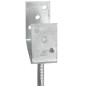 vidaXL Anclajes de valla 6 uds acero galvanizado plateado 9x6x30 cm vidaXL Anclajes de valla 6 uds acero galvanizado plateado 9x6x30 cm