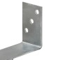 vidaXL Anclajes de valla 6 uds acero galvanizado plateado 9x6x30 cm vidaXL Anclajes de valla 6 uds acero galvanizado plateado 9x6x30 cm