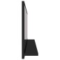 vidaXL Espejo de baño madera contrachapada negro brillo 90x10,5x37 cm