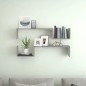 vidaXL Estantes de pared 2 uds madera gris Sonoma 100x15x20 cm vidaXL Estantes de pared 2 uds madera gris Sonoma 100x15x20 cm