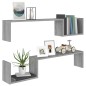 vidaXL Estantes de pared 2 uds madera gris Sonoma 100x15x20 cm vidaXL Estantes de pared 2 uds madera gris Sonoma 100x15x20 cm
