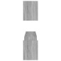vidaXL Estantes de pared 2 uds madera gris Sonoma 100x15x20 cm vidaXL Estantes de pared 2 uds madera gris Sonoma 100x15x20 cm