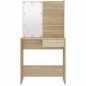 vidaXL Tocador con LED color roble Sonoma 74,5x40x141 cm vidaXL Tocador con LED color roble Sonoma 74,5x40x141 cm