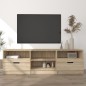 vidaXL Mueble de TV madera contrachapada roble Sonoma 150x33,5x45 cm vidaXL Mueble de TV madera contrachapada roble Sonoma 150x33,5x45 cm