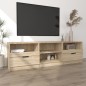 vidaXL Mueble de TV madera contrachapada roble Sonoma 150x33,5x45 cm vidaXL Mueble de TV madera contrachapada roble Sonoma 150x33,5x45 cm