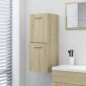 vidaXL Armario de baño madera contrachapada roble Sonoma 30x30x80 cm vidaXL Armario de baño madera contrachapada roble Sonoma 30x30x80 cm