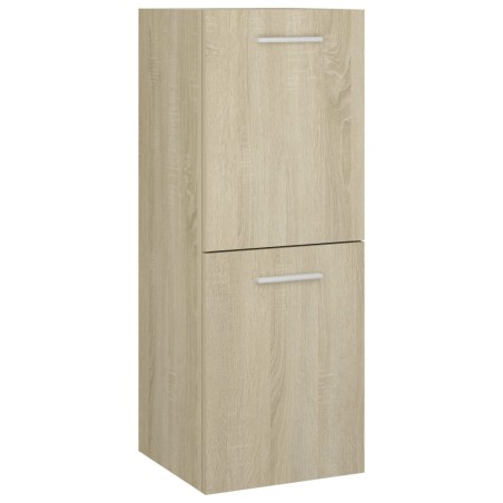 vidaXL Armario de baño madera contrachapada roble Sonoma 30x30x80 cm